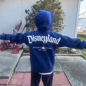 Disneyland Blue Kids full zip Sz 7/8